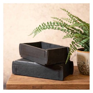 Outdoor Wooden Brick Mould Herb Pot Holder Garden Wooden Brick Mould Patio Balcony Decorative Accent Display Piece - Product Image 3