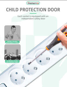 Waterproof Practical Convenient Power Strip Modular Super Affordable 2m Outdoor Indoor Power <b>Extension</b> Board <b>Sockets</b> - Product Image 2