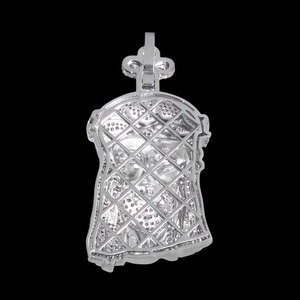 Colgante de la Cara de Jesús en Plata de Ley 925 con Baño de Oro de 18K y Moissanita, Lujoso Collar Religioso con Corona de Espinas, Joyería Cristiana - Product Image 5