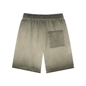 Shorts de survêtement pour hommes en coton épais French Terry, délavé à l'acide, style vintage, décontracté, streetwear - Product Image 6