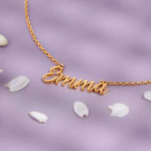 Colgante de Lujo con Inicial Personalizada en Letra Cursiva, Chapado en Oro de 18K, con Moissanita, Estilo Hip Hop, Plata 925 - Product Image 5