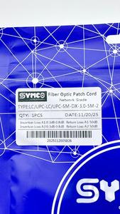 สายแพทช์ไฟเบอร์ออปติก SYMCO LC/UPC LC/UPC SM-DX-3.0-5M-2 เกรดโทรคมนาคม แบบดูเพล็กซ์ LSZH ผ่านการทดสอบจากโรงงาน 100% รับประกัน 1 ปี - Product Image 4