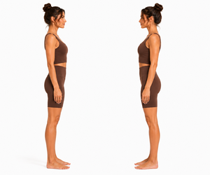Conjunto de yoga para mujer con cuello cuadrado, shorts de ciclista de cintura alta, ropa deportiva para fitness y gimnasio - Product Image 4