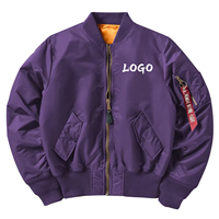 Vestes de pilote pour hommes de haute qualité, logo personnalisé d'usine, printemps-automne, coupe-vent, imperméable, veste bomber d'extérieur pour hommes
