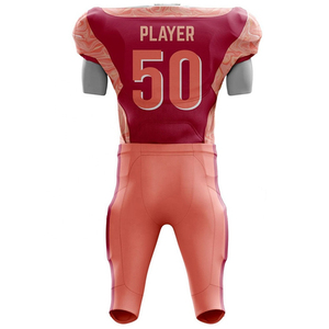 Tenue de football américain personnalisée avec logo imprimé, respirante, 100 % polyester, pour un style professionnel de qualité supérieure. - Product Image 2