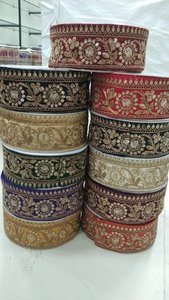 ริบบิ้นปักมือแบบรักษ์โลก ผ้าตกแต่งวินเทจ อุปกรณ์เย็บผ้า งานฝีมือสำหรับกระเป๋า เสื้อผ้า ขายส่ง - Product Image 5