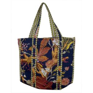 Bolsa de Mano Ecológica 100% Algodón, Acolchada, con Asa al Hombro, Reutilizable, con Cierre de Cremallera, para Uso Diario, Viajes, Compras y Regalos - Product Image 1