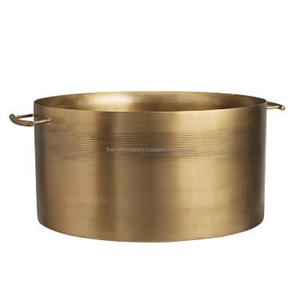 Event Supplies Beverages Cooler <b>Ice</b> Tub Gold Plates Metal Custom Capacity Champagne Wine Cooler Large Bowl With Handle Hot <b>Sale</b> - Product Image 6
