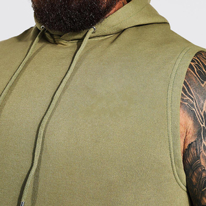 New Men's Slim-Fit Sleeveless <b>Hoodie</b> Cotton Material Gym Training <b>Workout</b> Running Bodybuilding Pullover Sleeveless <b>Hoodie</b> - Product Image 3