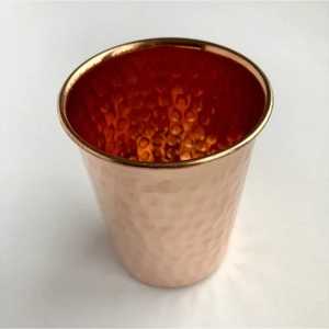 Classic Polished and Hammered <b>Copper</b> <b>Mug</b> with Straw Eco-Friendly Large Capacity Portable Drinkware for Home Office Outdoor Use - Product Image 5