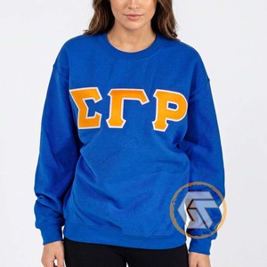 Sweat-shirt en molleton de coton personnalisé de haute qualité Sigma Gamma Rho, hiver, uni, écologique, broderie sur le devant, pour femmes - Product Image 3