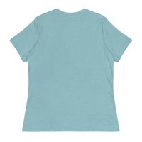 T-shirt décontracté pour femme bleu clair à manches courtes et col rond avec logo brodé MOM – Vêtement féminin tendance pour le quotidien