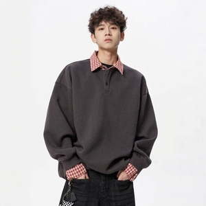 Wholesale Custom <b>Men's</b> Crewneck Pullover <b>Sweatshirt</b> Cotton Digital Print Loose Fit Knitted Long Sleeve Casual Autumn Streetwear - Product Image 4