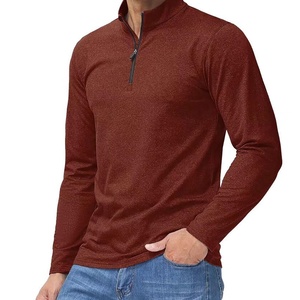 Sudadera con media cremallera de Golf para hombre con logotipo personalizado, jersey de cuarto de fábrica, camisa con cuello levantado, estilo deportivo, ropa para correr - Product Image 6
