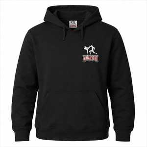 Sudadera con Capucha Negra para Hombre, 100% Algodón, Felpa, Corte Regular, Bolsillo Frontal con Logotipo, Invierno, Antiarrugas, Personalizable - Product Image 1
