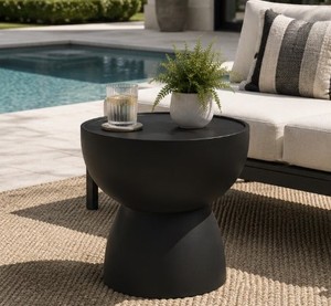 Luxury <b>White</b> Concrete Coffee <b>Table</b> Modern Waterproof Outdoor Durable Designer Furniture for Park Use with 24-Month Warranty - Product Image 3
