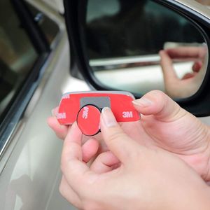 Specchietti Retrovisori Angolo Cieco Rettangolari da 3,5 Pollici Universali HD Convessi Grandangolari Adesivi Senza Cornice Regolabili per Auto - Product Image 2