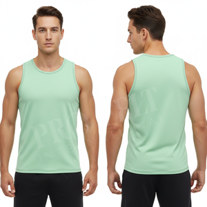 Débardeur de sport léger et respirant à logo personnalisé, séchage rapide, pour l'entraînement estival - Product Image 3