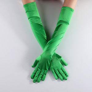 Gants longs élégants en polaire anti-boulochage, style classique, pour femme, pour mariage, voyage, utilisation quatre saisons - Product Image 4
