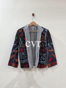 Outerwear Coat Embroidered Uzbek Eco-Friendly Women's Luxury Coat Handmade Velvet Suzani Winter <b>Boho</b> for Party Wear - Product Image 5
