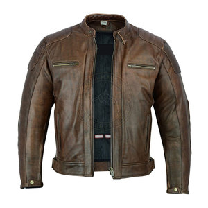 Chaqueta de Motero de Invierno para Hombre, Cómoda, Talla Grande, de Cuero Transpirable, Ecológica, de Alta Calidad y Larga Duración, al por Mayor - Product Image 5