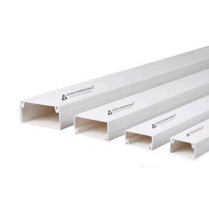 Canaletas de Cableado de Plástico de Alta Calidad con Todas las Especificaciones y Tamaños, Canaletas de PVC para Cables, Canaletas de PVC Rígidas de 2 Canales - Product Image 2