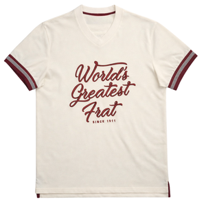 Camiseta Kappa Alpha Psi con el diseño 'Worlds Greatest Frat', ropa de fraternidad griega con gráfico llamativo, comodidad y estilo premium - Product Image 4
