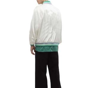 2025 mode Satin veste luxe brillant Bomber pour Streetwear et fête léger Varsity Style OEM disponible en gros - Product Image 4