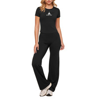 Groothandel dames premium katoenen T-shirts met ronde hals, korte mouwen, aangepaste logo's, kledingleverancier