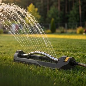 Aspersor de jardín de plástico, equipo de riego para césped, diseño distintivo Aquawave, construcción premium para riego de jardines - Product Image 4