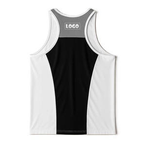 Custom Logo Men's <b>White</b> <b>Tank</b> <b>Top</b> 'Don't Pause You Are There' Print Breathable Eco-Friendly Quick Dry O-Neck Casual - Product Image 3