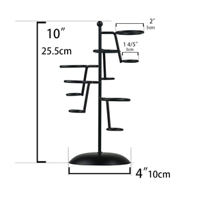 Support à cornets de crème glacée en métal, décoration de table, taille personnalisée, support à cornets de crème glacée en métal noir - Product Image 4