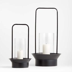 Lámpara de Metal para Exteriores con Acabado Negro Mate, Decoración para el Hogar Más Vendida, Lámpara de Metal y Vidrio de Estilo Moderno Personalizada - Product Image 1