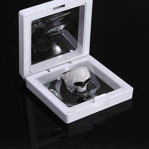Mens 925 Silver Alien <b>Skull</b> Moissanite <b>Ring</b> Iced Gothic Statement Jewelry Lightweight Luxury Urban Fashion Gift - Product Image 6