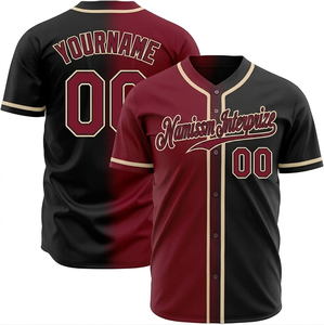 Camiseta de Béisbol y Sóftbol Personalizada, Tejido Transpirable de Secado Rápido, Sublimación Personalizada, Color Morado, para Deportes - Product Image 1