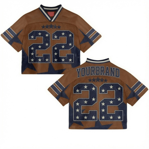 Camiseta de Fútbol Americano para Hombre, Mujer y Niños, Ropa Deportiva de Alto Rendimiento, Secado Rápido, Absorción de Humedad, OEM, ODM, Personalizada - Product Image 4