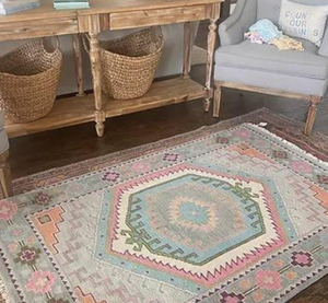 พรมถักมือ KNOT RUGS แบบซักได้ ขนนุ่ม ไม่ลื่น เป็นมิตรกับสิ่งแวดล้อม สีพื้น รูปทรงสี่เหลี่ยมผืนผ้า หลายสี ทำจากขนสัตว์ สำหรับห้องนั่งเล่นและบ้าน - Product Image 1