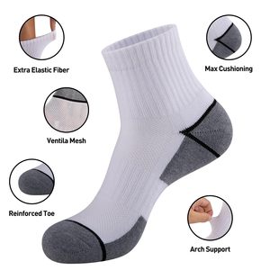 Men's Custom Logo Anti-Slip Spring Cotton <b>Socks</b> White Ankle/Middle/Crew/<b>Knee</b>-<b>Socks</b> Sporty Daily Use ODM OEM - Product Image 4