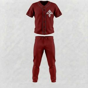 Ensemble de baseball pour hommes, matière 100% polyester, col en V de haute qualité, impression par transfert par sublimation par RIVIAN ATLANTIC - Product Image 2