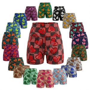 Summer Customized Printed Design Gym Shorts Stretch Fitness Yoga Custom <b>Pattern</b> Workout Running <b>Tight</b> Activewear Shorts <b>Women's</b> - Product Image 1