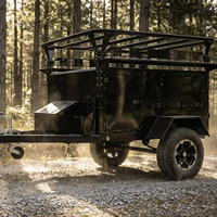 Remorque tout-terrain robuste 4x4 2026 pour camping avec tente de toit et cuisine coulissante à vendre