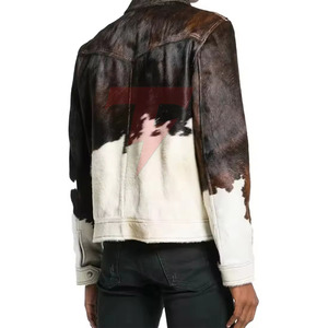 Premium Hair On <b>Leather</b> <b>Jacket</b> For <b>Men</b> Winter Fashion Custom Design Comfortable Fit Durable Outerwear Hair On <b>Leather</b> <b>Jacket</b> - Product Image 6