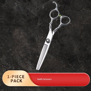 กรรไกรตัดผมขนาด 6 นิ้ว สำหรับร้านเสริมสวยและใช้ในบ้าน สีเงิน HRC OEM เหล็กสแตนเลสแบบกำหนดเองได้  กรรไกรตัดผมมืออาชีพ - Product Image 3