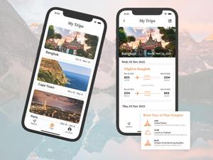 Application mobile de réservation de voyages pour les vols, les hôtels, les packages, paiements sécurisés, mises à jour en temps réel, compatible MAC//Linux, en stock - Product Image 1