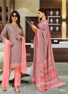 ผ้าเครปพิมพ์ลายดิจิทัลสำหรับชุดส่าหรี - Product Image 5