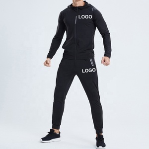 Ensemble de survêtement 2 pièces en polyester et élasthanne anti-transpiration avec cordon de serrage pour fitness et course à pied, personnalisable avec logo, OEM, ODM, vente en gros - Product Image 4