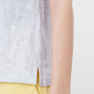 Camiseta de Algodón 100% Personalizada con Estampado, Cuello Redondo, Transpirable, Lisa, para Mujer, Talla OEM - Product Image 5