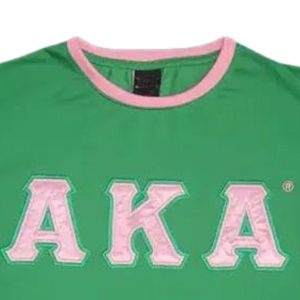 เสื้อยืดแขนสั้นสีเขียวสำหรับผู้หญิง แต่งแถบสีชมพู ปักตัวอักษรด้วยผ้าเชนิลล์ ผ้าฝ้ายลำลอง แฟชั่นฤดูร้อน เนื้อผ้านุ่ม สวมใส่สบายทุกวัน - Product Image 5