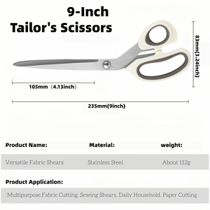 Tailor Scissor 9 inch Stainless Steel <b>Sewing</b> Scissors Heavy Duty Fabric Shears <b>for</b> Tailoring Dressmaking Craft Cut <b>For</b> Custom - Product Image 5