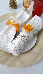 Anneaux de serviette de table de mariage en résine de luxe, classiques, durables, écologiques, ronds de 2,5 cm, faits à la main, décoratifs, pour table à manger, par Tradebyd - Product Image 5